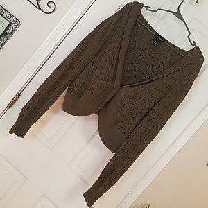 Lane bryant crop sweater with hood